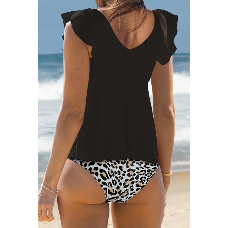 Beachsissi Women's Tankini Tankini, leopard