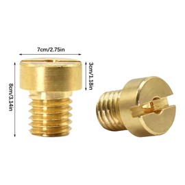 25 Piece Carburettor Nozzle Set, M5 Motorcycle Carburettor Main Nozzle Kit Metal Replacement Carburettor Dosing Nozzles Main Nozzle PHBG for Dellorto Scooter Motorcycle Shift Moped 55-115