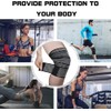 2 x Extra Long Elastic Knee Pads for Legs, Calves
