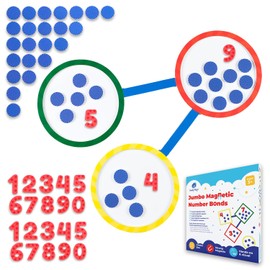 75 PCS Colorful Magnetic Number Bonds - Magnetic Numbers for Whiteboard, Magnetic Number Line, Math Aids Accessories, Math Resources, Magnetic Math Manipulatives, Number Bonds Game - Simply Magic