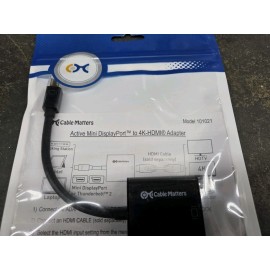 Cable Matters Active Mini DisplayPort to 4k-HDMI Adapter 101021
