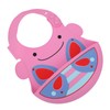 Silicone Cartoon Pattern Baby Bib Infant Waterproof Adjustable Portable Eating