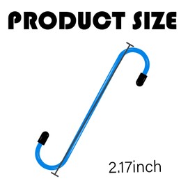 Clwalny 2PCS Brake Caliper Hanger, Brake Caliper Hanger Hooks with Rubber Tips, Mechanics Specialty Tools for Braking Bearing Axle and Suspension System Work, Automotive Repair Tools(Blue)