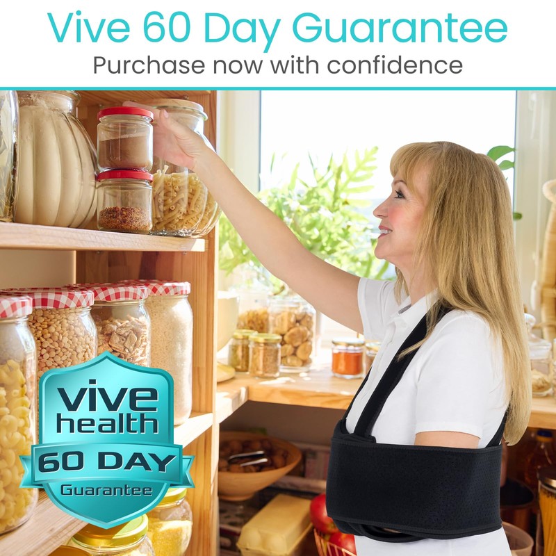 Vive Arm Sling Shoulder Immobilizer for Sleeping (Fits Left &