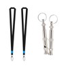 Andiker Dog Whistles with Lanyard 2 Pieces Professional Stainless Steel
