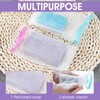 Ymapinc 15Pcs Bar Soap Scrubber Pouch, 6.1x3.1inch Exfoliating Shampoo Bar