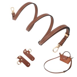 for Longchamp Mini Bag Strap Kit,Adjustable Purse Straps for Women Crossbody,Replacement Handbag Conversion Accessories for Long Champ Strap Mini Bag (Brown)