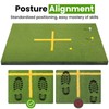Golf Hitting Mat 5x4ft, Golf Mats Practice Outdoor 21mm Artificial