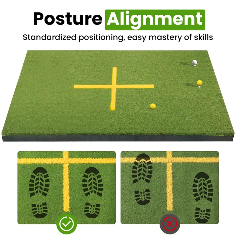 Golf Hitting Mat 5x4ft, Golf Mats Practice Outdoor 21mm Artificial