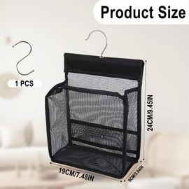 QIMMU Clothes Peg Bag, Peg Bag for Clothes Pegs, Hanging Hook for Storage, Clothes Pegs with Basket, Reusable Clothes Peg Bag, Easy Hanging Hook for Storage