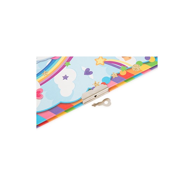 Michel-Toys Unicorn Diary, Cardboard, Multicolour, 18 x 13.5 x 1