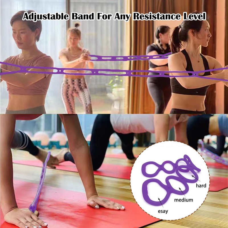 7 Ring Adjustable Loop Resistance Bands for Working Out Walk