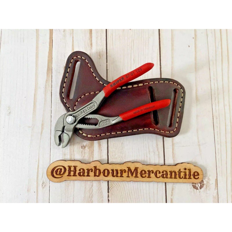 harbour mercantile channel lock sheath leather sheath for 5-6” pliers