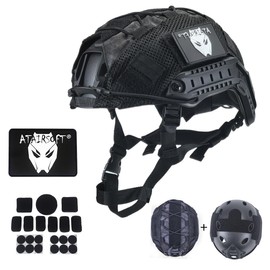 ATAIRSOFT PJ Type Airsoft Helmet Set Tactical Paintball Airsoft Fast Helmet with Cover (TYP)