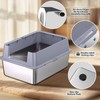 Stainless Steel Litter Box with lid,28" L x20 W XXL