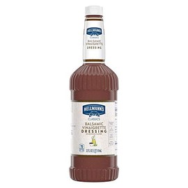 Hellmann's Classics Balsamic Vinaigrette Salad Dressing Salad Bar Bottles Gluten Free, No Artificial Flavors or High Fructose Corn Syrup, Colors from Natural Sources, 32 oz, Pack of 6