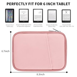 Bolsa universal HoYiXi para Kindle Paperwhite/Colorsoft 2024-2012 de 6", 6.8", 7" Compatible con todos los nuevos Kindle/Kobo/Tolino/Sony de 6"-6.8", 