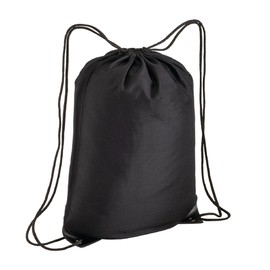 Artexia Gym Sack Sports Backpack Gym Sack Sport Gym Swimming Drawstring Bag Waterproof Travel Shoes School Nursery Children Adults Unisex, Black, 38x42cm