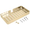 Wall Mount Stainless Steel Soap Holder Drain Rack Shelf for