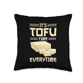 Vegan Vegetarian Design for a Tofu Lover Throw Pillow