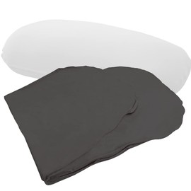Iris Plaza Bead Cushion Cover Washing Replacement Cover for Beans MAX Washing Replacement Cover, Dark Gray