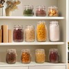 ComSaf Airtight Glass jar with lid 37oz Set of 3,