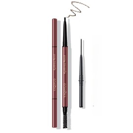 UNYOKE Extra Fine Eyebrow Pencil with Refill, 1.5mm Eyebrow Pencil, Anti-Falling, Waterproof and Sweatproof, Cosmetic, Blending Brush Head -03# Brown