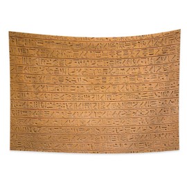 Haoyiyi Egyptian Tapestry Wall Hanging Ancient Egypt Mythology Psychedelic Tapestry Pharaohs Hieroglyphic Carvings Tapestries for Bedroom Living Room Dorm Decor 33.9x27.6 Inches