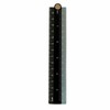 Generic 30cm Folding Aluminum Alloy Ruler, 0-300mm, Black, Perfect for