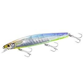 Shimano Chivas Lure, Minnow Shimano x Kaiyodo Strike Fantasy Fujigoro Sardine, 129F, Flash Boost, XM-X12W, 001 ST Blue AB