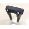 Unbranded Black 6" Handlebar Risers Top Clamp For Harley 1"