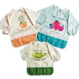 Madrona Brands 3 Pack Food Baby Bib | Fits 1-3 Years