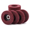 NuoDunco 10Pcs 4 Inch Nylon Fiber Flap Disc, 320 Grit