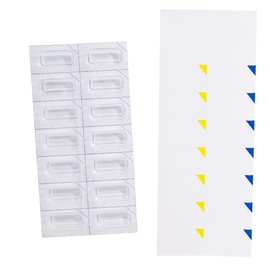 2 Time a Day Weekly Medication Controlled Dose Blisters, Unit Dose Cold Seal Blister Pack System Cards, Perforated to Easily Remove and Take Single Dose with You (XL, 10, Count)