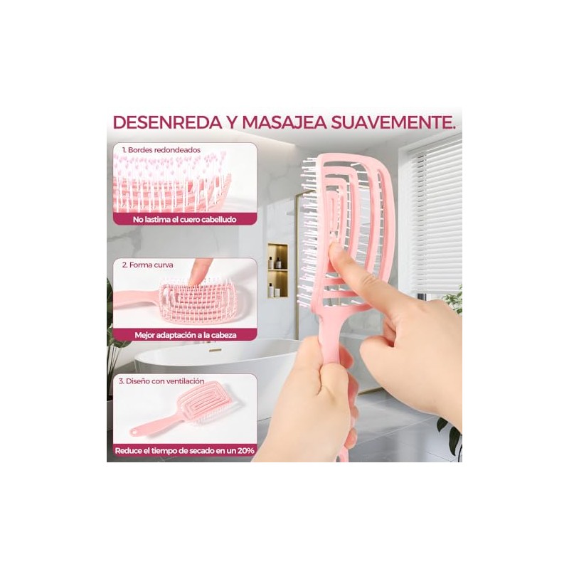 Kit Ondas Sin Calor 16 Pzs, para Cuidado Capilar y