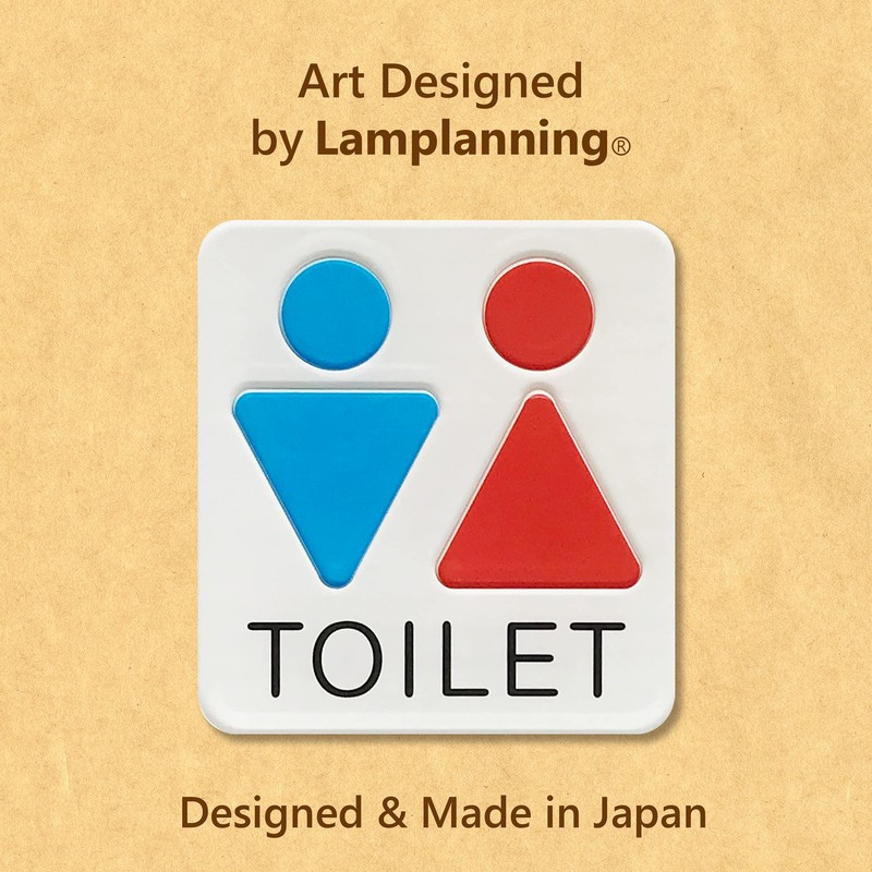 Art Design Acrylic Toilet Sign Sign Sign Plate, Fashionable, Made