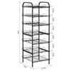 BTY Water Bottle Organizer 7 Tier Freestanding Water Bottle Storage