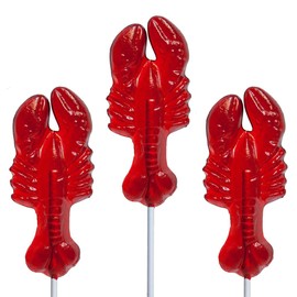 Melville Candy Gourmet Hard Candy Lollipops (3-count, Lobsters)