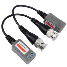 BW PAIR CCTV Camera BNC CAT5 Video Balun Transceiver Cable