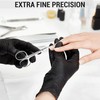 ZIZZLON Cuticle Scissors Extra Fine Curved Stainless Steel Eyebrow Scissors,