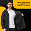 AMKsedom Men's Packable Rain Jacket Waterproof Outdoor Classic Lightweight Raincoat