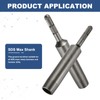 sourcing map 2pcs SDS Max Ground Rod Driver 23/64" for