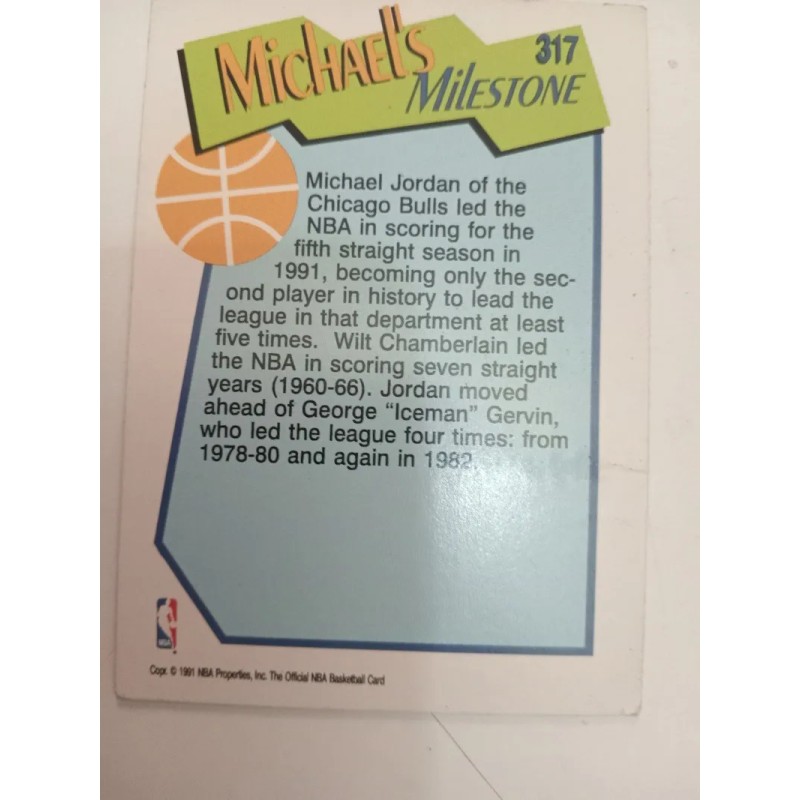 Tarjeta De Michael Jordán 1991 #317 De Colección