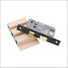 Infinity Decor Fire Rated Matt Black 3 Lever Mortice Sash