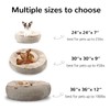 HACHIKITTY Dog Donut Round Calming Bed, Fluffy Dog Bed for
