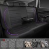CAR PASS Piping PU Leather Car Seat Cover,Inside Zipper Design