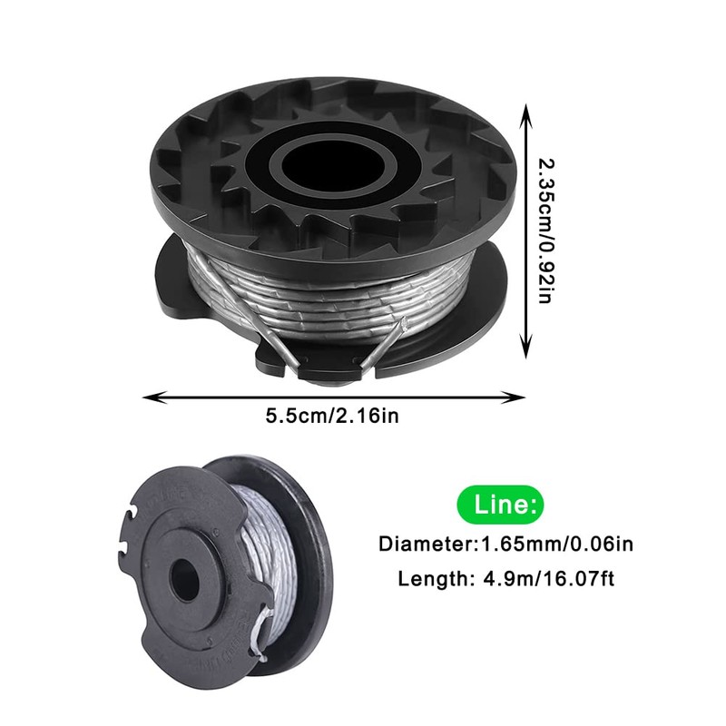 Pack of 4 Thread Spools Grass Trimmer Thread Replacement Spools