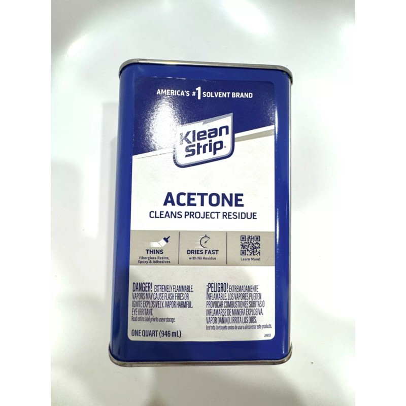 Centaurus AZ Klean Strip Acetone Cleans Project Residue, 1-Quart, Thin
