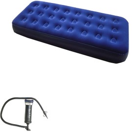 Zaltana Single Size Air Mattress Double Action Hand Pump (Including 3 valves) AMS+AP3