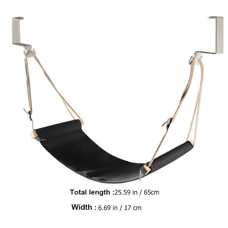 TEHAUX Foot Hammock Hanging Foot Hammock Footrest Home Office Footstool